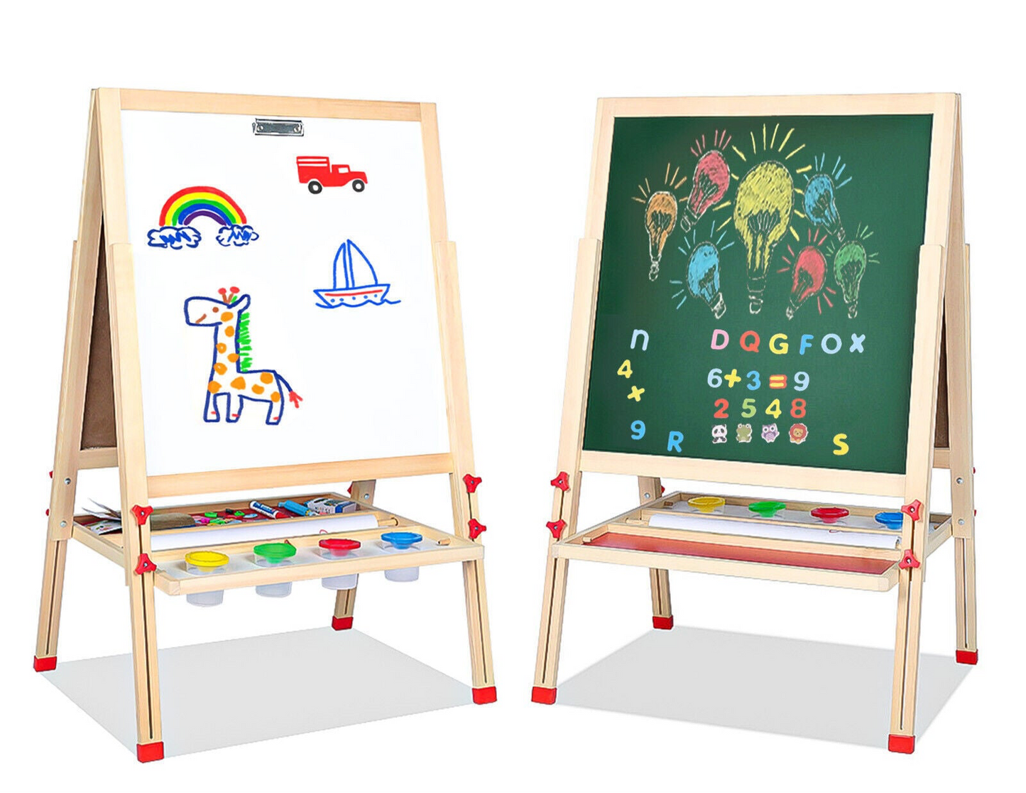 2 in 1 Holz-Tafel und Whiteboard